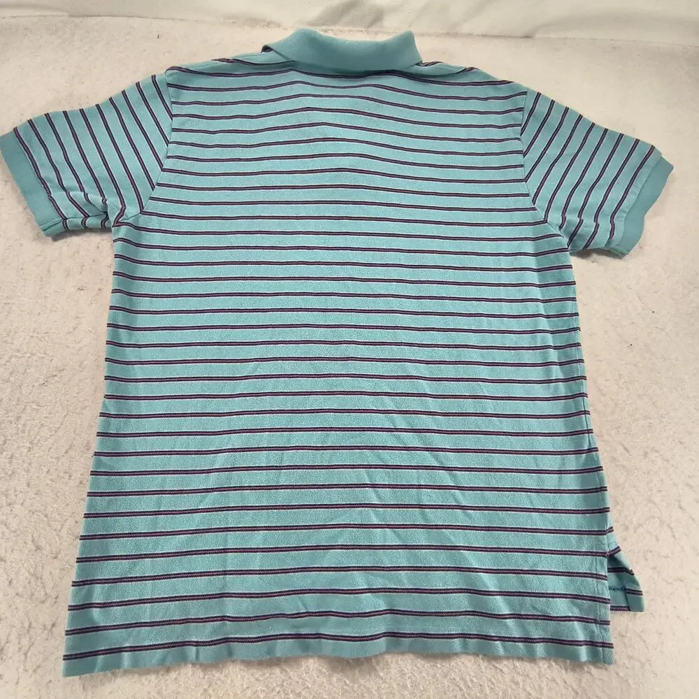 Polo by Ralph Lauren Short Sleeve Collared Polo Shirt Mens Size XL Blue Pink
